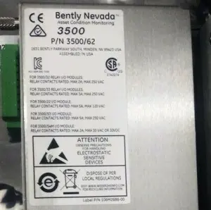 Benty Nevada 3500/62-03-00